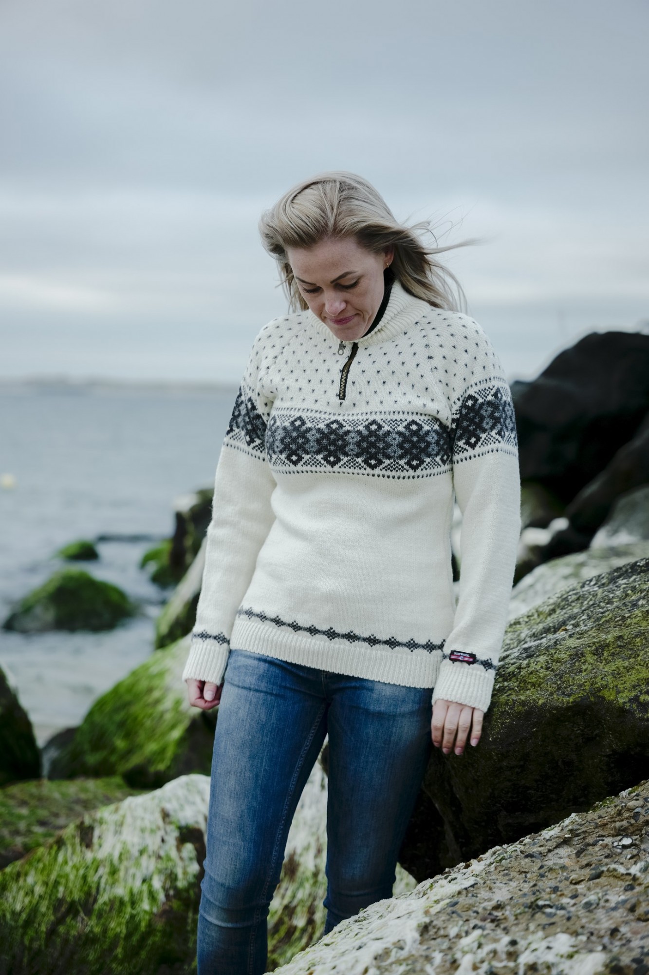 Norsk uld sweater af ny uld produceret af Norwool